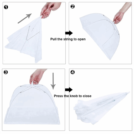 Mesh Food Covers Tent Umbrella – 40x40 cm - Image 9