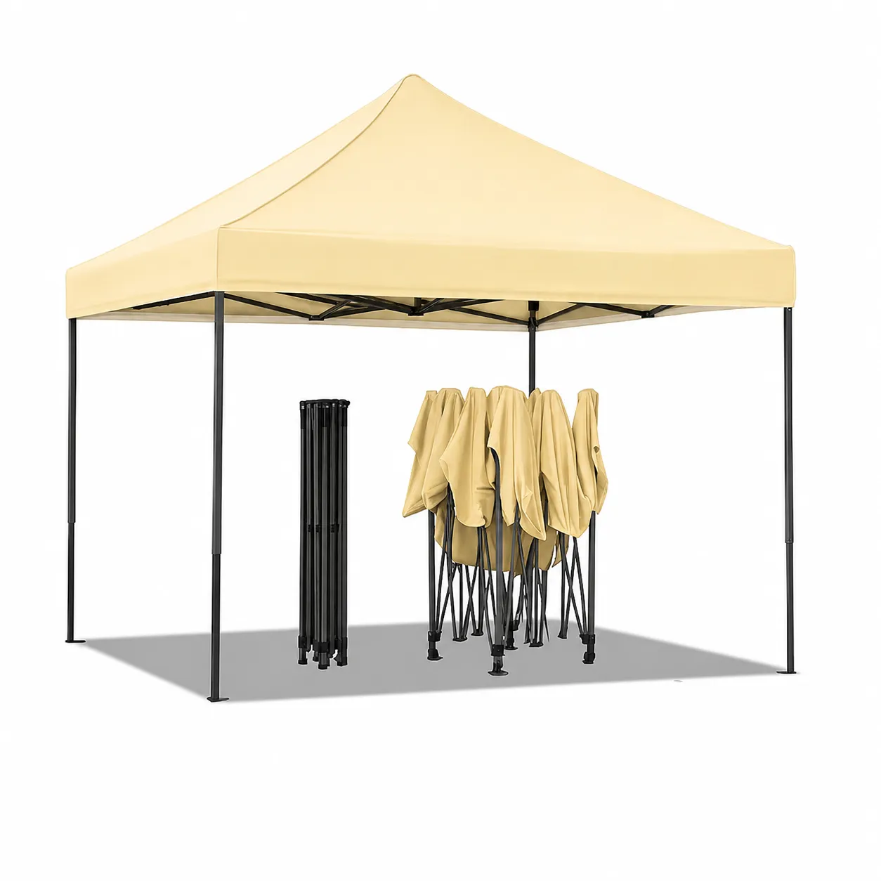 Outdoor Waterproof Folding Tent 3x3 Meters in beige