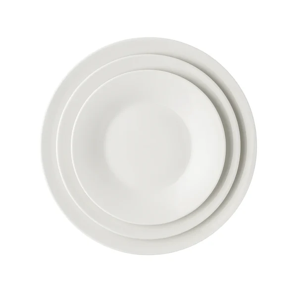 white porcelain dinnerware set