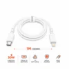 White German 30W USB-C to Lightning fast-charging cable, 1 meter