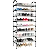 8 layer shoe rack with handrail modular organizer