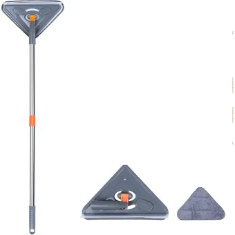 360 rotating wall mop stainless steel extension handle