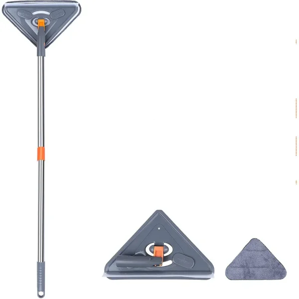 360 rotating wall mop stainless steel extension handle