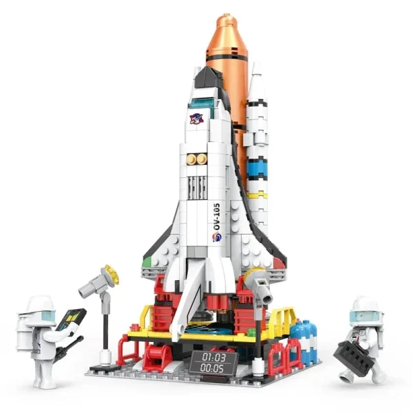Lego-Compatible-Space-Shuttle-building-block-rocket-launch-404-pcs