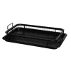 barella-air-fryer-basket-and-tray-oven-crisper-set-32x22cm-black