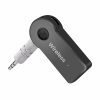 Bluetooth Receiver plugged into a car aux port.