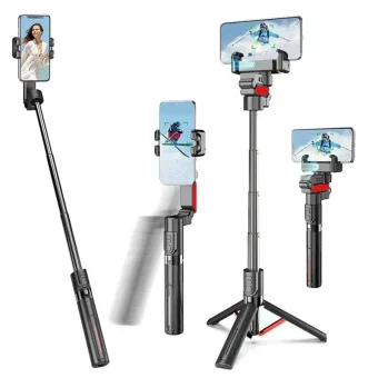 C10 Gimbal Stabilizer in different positions on a white background