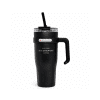 SITARAYURI 1200ML Double Walled Tumbler with handle and straw on a table.