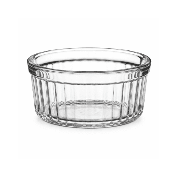 Barella Tempered Glass Ramekins placed on a countertop.