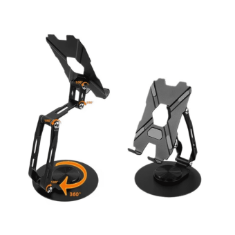 L393 Universal Phone Stand holding a smartphone at eye level on a desk.