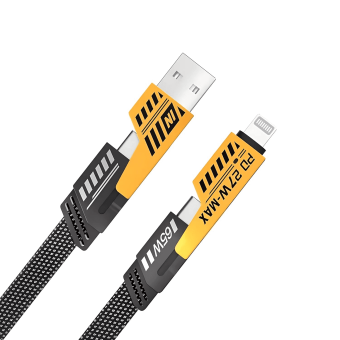 Flat Wire 4-in-1 Charging Cable showing all four connector combinations