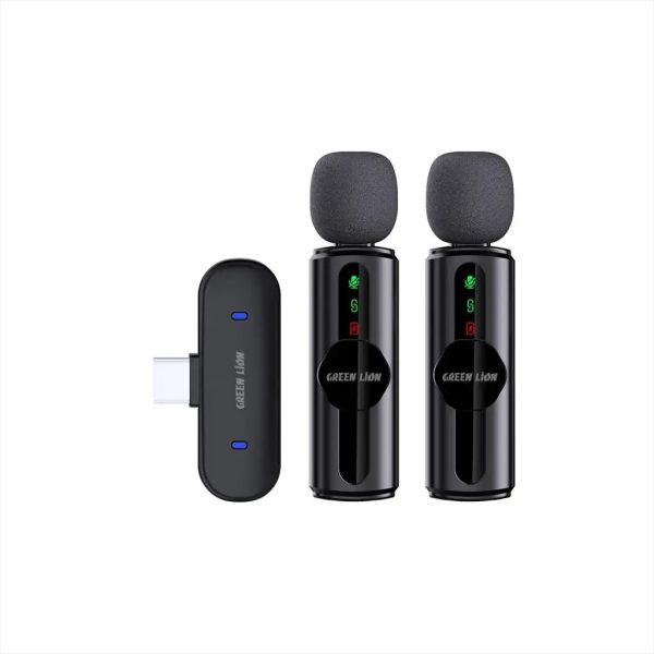 Lion GM-76X Wireless Microphone System showing the transmitter and 3-in-1 receiver.