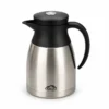 Momaz Berlin Series stainless steel vacuum jug with black lid and handle, 1.5L capacity