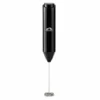 Momaz battery operated handheld electric milk frother, black, 22cm length