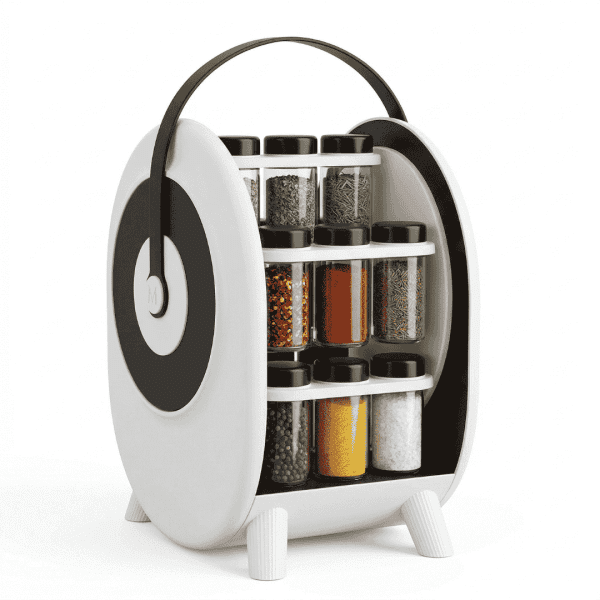 Momaz 18 Jar Rotating Spice Rack