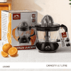 Momaz Citrus Juicer featuring a 40-watt motor and 0.7-liter pitcher for fresh oranges.