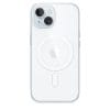 shockproof iPhone Clear Case with MagSafe showcasing its optically clear polycarbonate back.