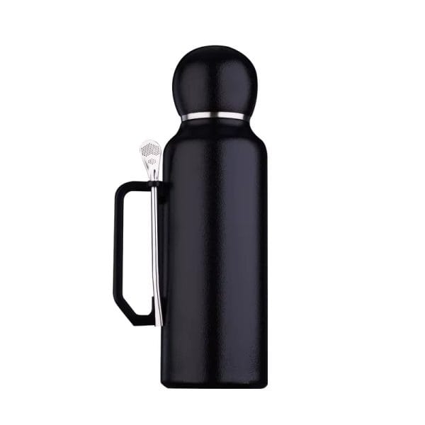 Black Mate Stainlees Steel Vacuum Bottle