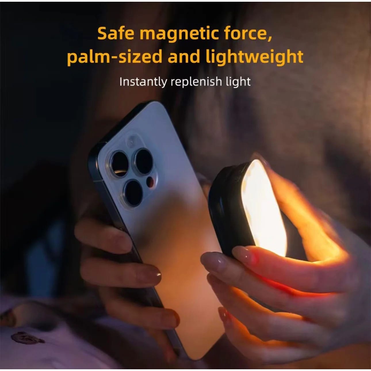 K04 Magnetic Fill Light with Mirror – 3 Color LED Panel - Image 4