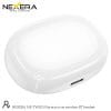 The compact white charging case for the Nexera NX-TWS01 Norman True Wireless Bluetooth Airpods.