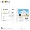 Retail packaging for the Nexera NX-TWS01 Norman True Wireless Bluetooth Airpods.