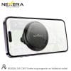 The Nexera NX-CH07 magnetic car holder securely holding a smartphone displaying GPS navigation.