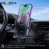 The Nexera NX-CH02 car holder installed in a vehicle dashboard air outlet.