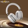 Retail packaging for the Nexera NX-HP02 Active Noise Cancelling Headphones highlighting battery and ANC specs.