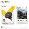 The retail packaging for the Nexera NX-CH07 magnetic air outlet holder, showing both the product and the mounted view.