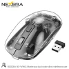 Nexera transparent wireless mouse with USB wireless receiver plug and play
