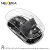 Nexera wireless mouse crystal design showing internal circuit board and components