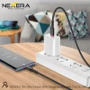 Nexera USB-C to USB-C cable fast charging a smartphone on a power strip