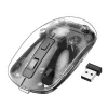 Nexera transparent crystal wireless mouse with USB receiver product photo