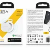 NEXERA Smart Finder Bluetooth tracker attached to keys on marble surface