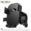 NEXERA Knight motorcycle and bicycle phone holder in black
