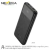 NEXERA 10,000mAh power bank angled view showing output ports