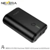 NEXERA Mini Portable Power Bank angled view showing USB-A QC3.0 port
