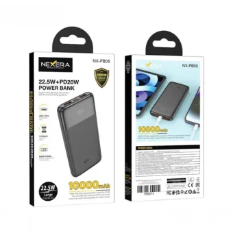 NEXERA 10,000mAh power bank retail packaging (NX-PB05)