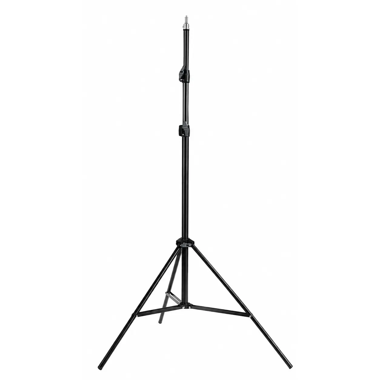 Adjustable Light Stand Tripod fully extended to 190cm on white background