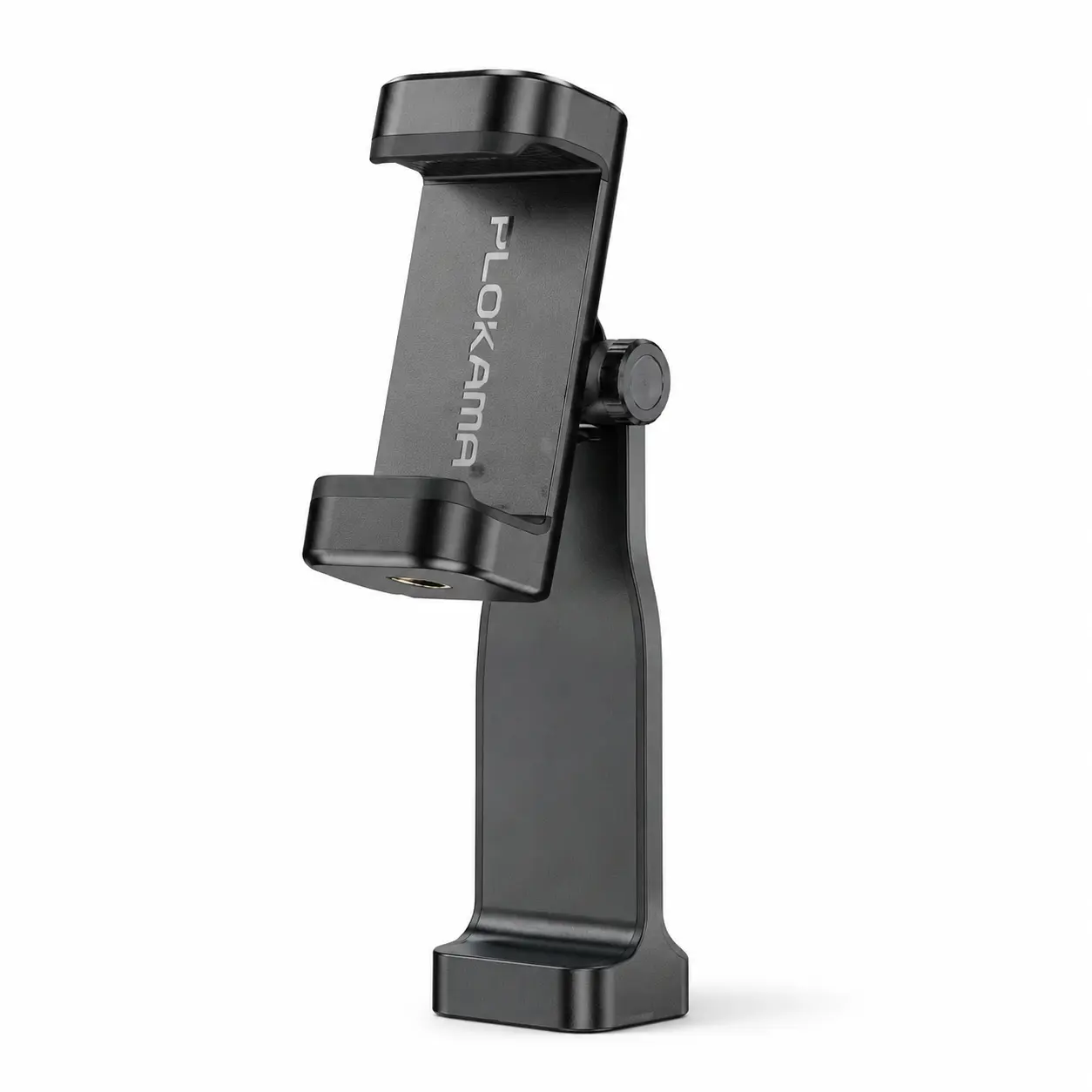 Plokama CL20 phone holder, 360° rotating tripod mount, black