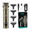 VGR V-962 rechargeable professional hair trimmer with guide combs, cleaning brush, oil bottle and USB charging cable