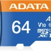 ADATA 64GB microSDXC A1 V10 UHS-I Class 10 memory card