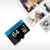 ADATA 64GB microSD card for compatible smartphones, tablets, cameras, and action cameras