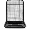 Verotti rectangular oven air fryer basket standing upright showing mesh sides and baking sheet