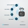 Powerology earbuds featuring ENC calls, 13mm drivers, dual EQ modes, and low-latency audio