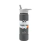 Insulated Travel Mug 720ML in gray with push-button straw lid