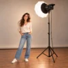 Softbox light with tripod stand used for portrait photography